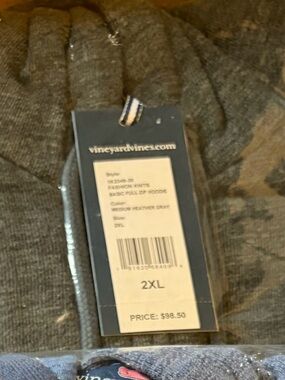 Vineyard Vines Medium Heather Gray Men’s Lightweight Shirt Jacket